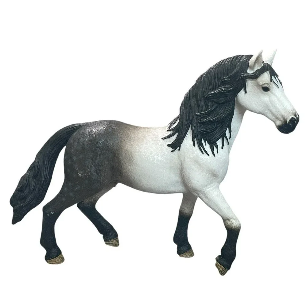 Schleich Andalusian Stallion Dapple Gray Horse‎ Figure Retired 2016 Toy